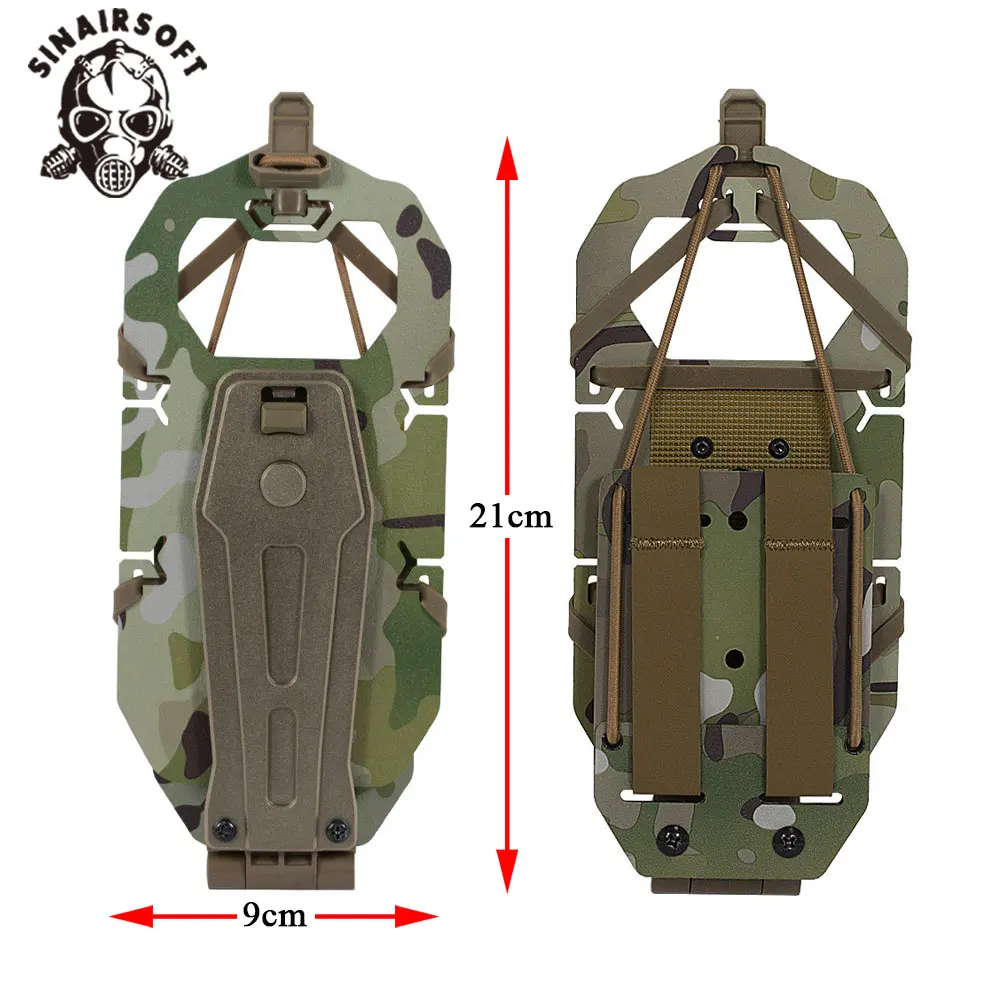 Chaleco táctico Molle, accesorios, correa para el pecho, tablero de navegación plegable, soporte giratorio para teléfono, estilo S & S, ligero, multifuncional - imagen 2