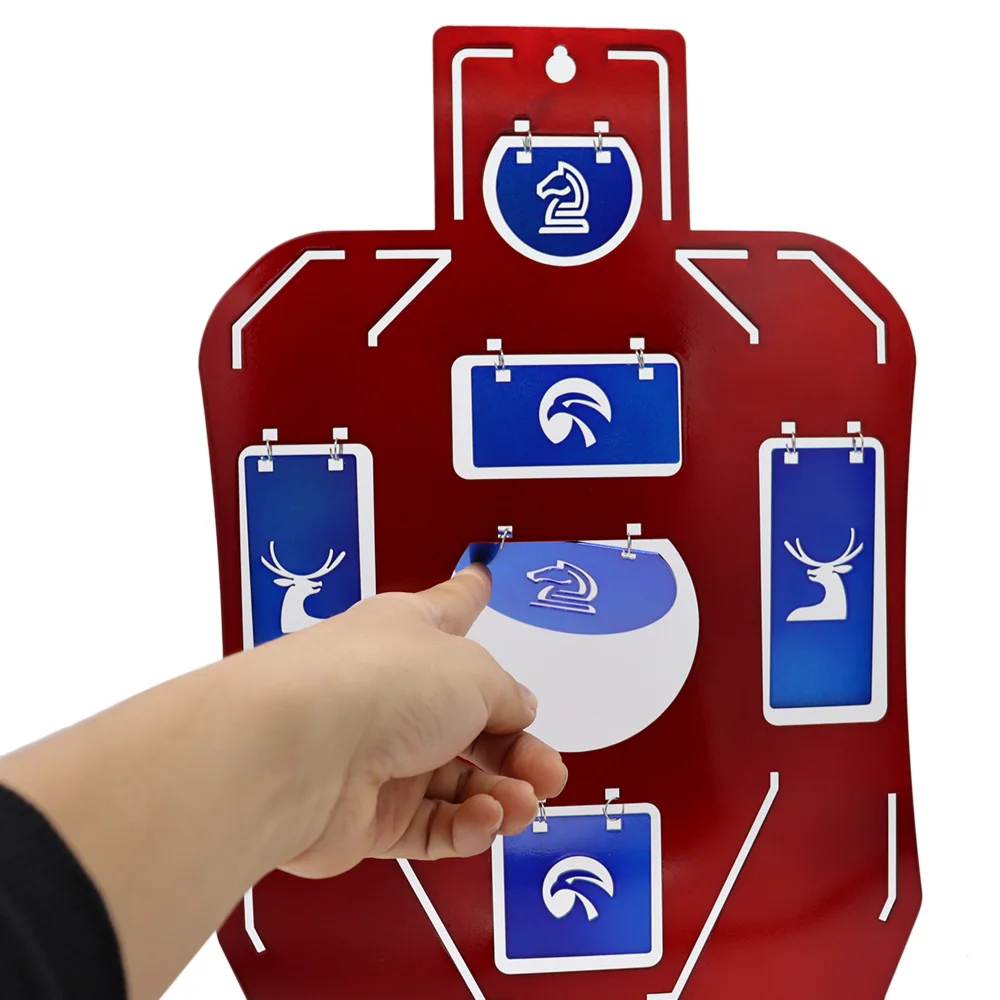 Objetivo táctico de entrenamiento de tiro, acero inoxidable, Airsoft, Metal, Multicolor, novedad - imagen 3