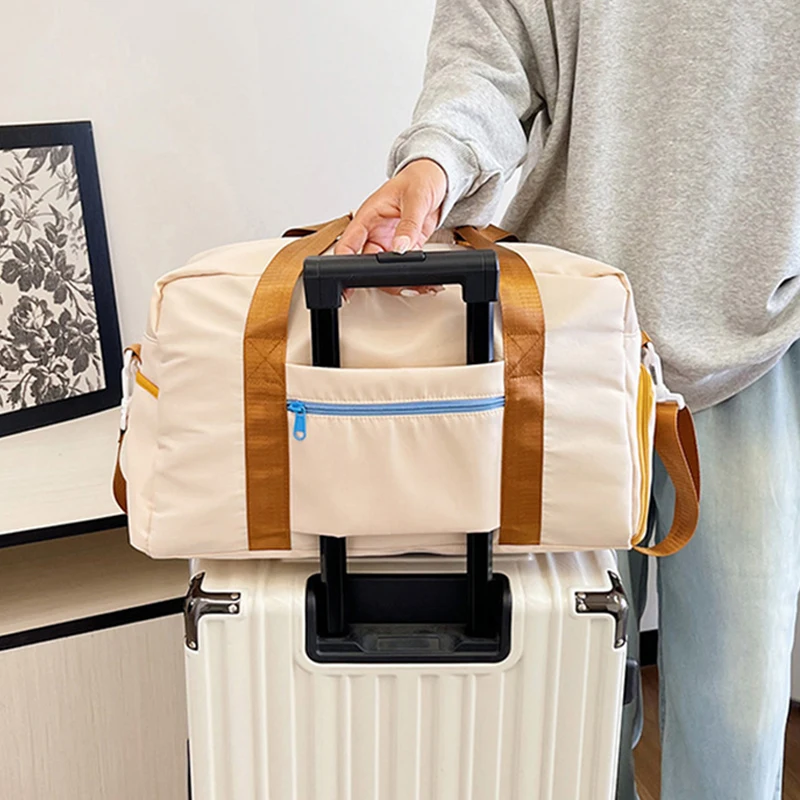 Bolsa de gimnasio deportiva para viajes cortos al aire libre, Fitness, Camping, Yoga, bolso de entrenamiento, bolsas de equipaje de hombro con bolsillo para zapatos para mujeres y hombres - imagen 4