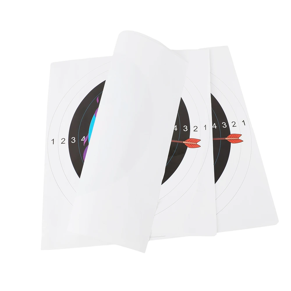 Papel diana arco recubierto 41x41 cm – Blanco para entrenamiento - imagen 4