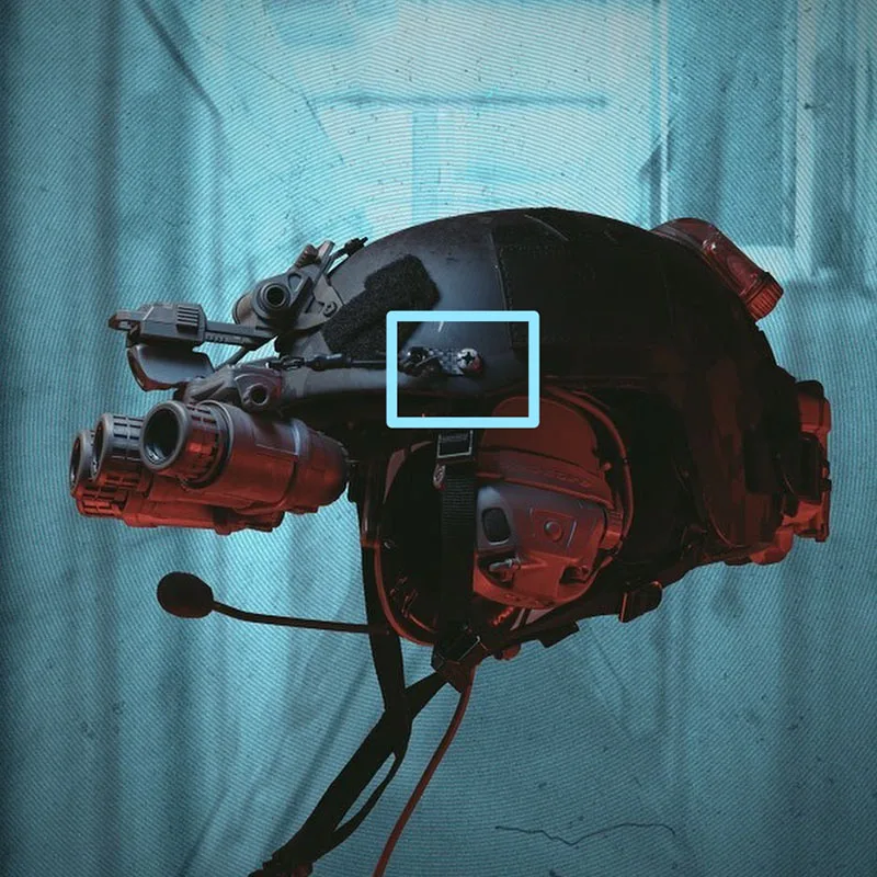 Gafas de visión nocturna Hebilla de cordón fijo para casco táctico - imagen 4