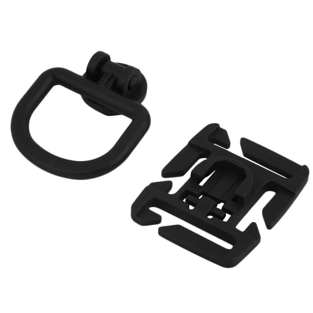 Clips de anillo en D con rotación de 360 grados, accesorios para bolsa táctica para accesorios de correas MOLLE, mochilas, anillo en D, anillo en D de bloqueo Grimloc, 4 Uds. - imagen 5