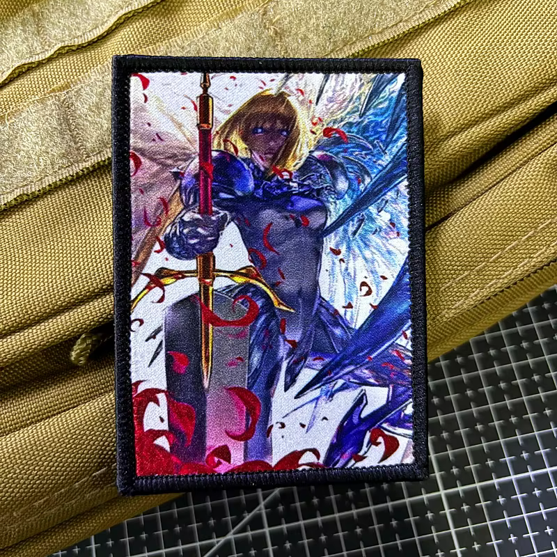 Parche táctico anime King Arthur para braçal con velcro - imagen 5