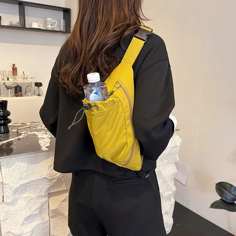 Bolsa de pecho ligera para deportes al aire libre, bolsa de cintura portátil para senderismo, escalada, Camping, entrenamiento, viaje, ciclismo, bandolera para hombres y mujeres - imagen 3