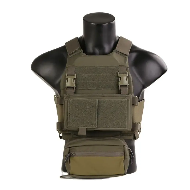 Emersongear-chaleco táctico con armadura corporal, conjunto de aparejo de pecho MK, portador de placa de caza Airsoft, equipo de protección de combate de nailon - imagen 2