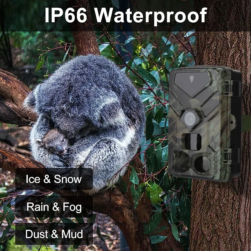 SunTekCam 16MP 1080P cámara de rastreo de caza con visión nocturna IP56 impermeable 0,5 s tiempo de disparo foto trampa cámara cámaras salvajes - imagen 5