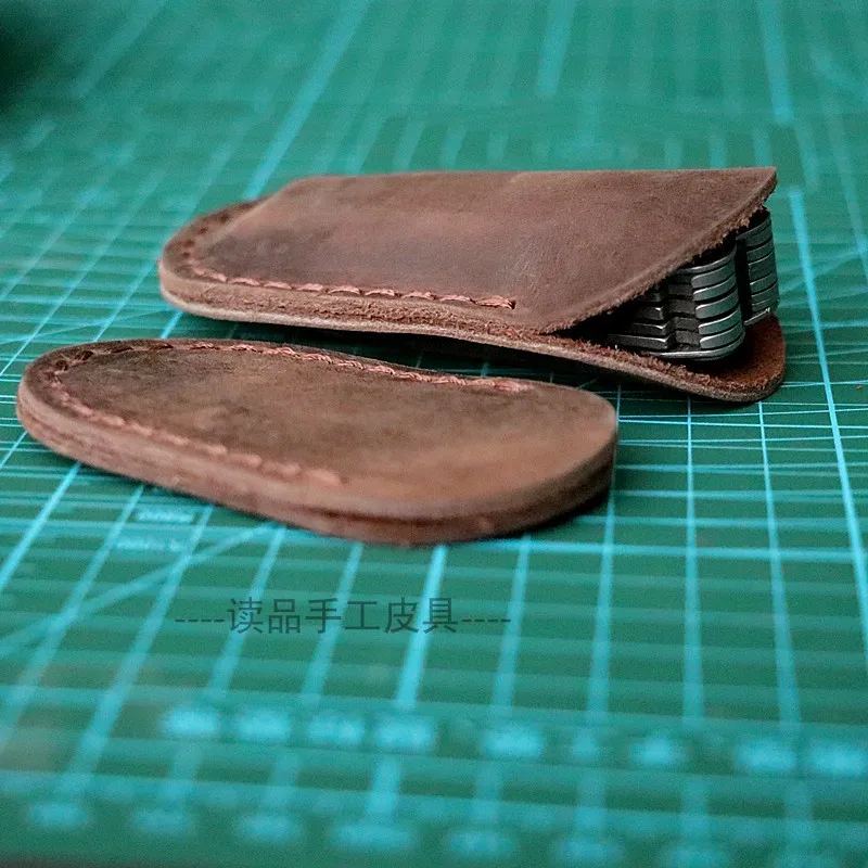 Funda de cuero de vaca auténtico, 10 tamaños, funda para cuchillo plegable, cuchillos del ejército suizo, alicates de cuero, bolsa de cubierta de herramientas, 1 ud. - imagen 3