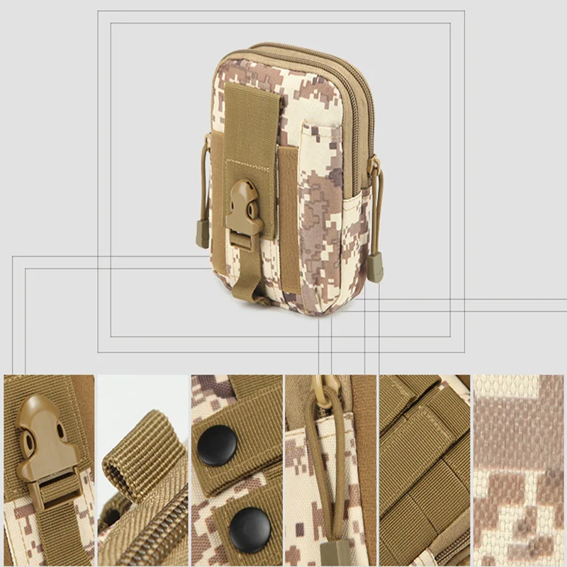 Riñonera táctica MOLLE impermeable – Bolsa EDC multifunción - imagen 2