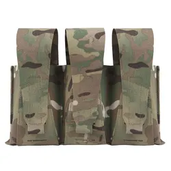 Bolsa táctica triple portacargadores para chaleco MOLLE