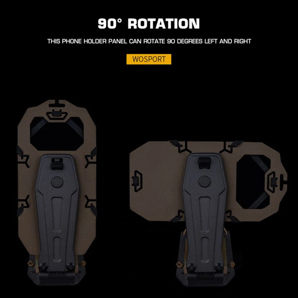 Soporte giratorio táctico para teléfono Molle soporte de camuflaje para teléfono móvil - imagen 5