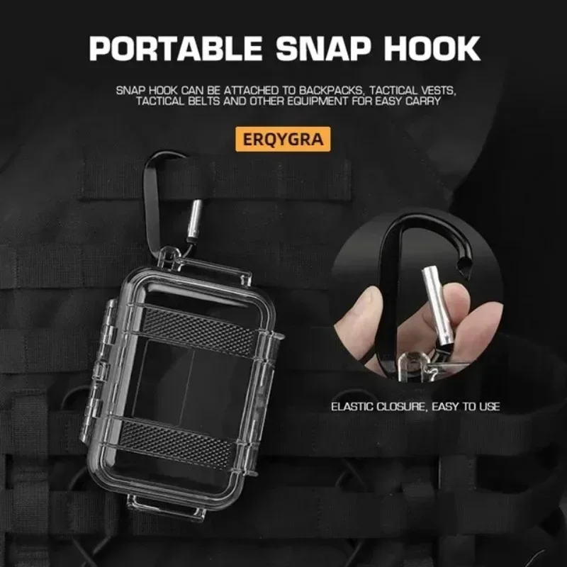 Caja de almacenamiento táctica ERQYGRA, caja de herramientas portátil para acampar, accesorios de sistema MOLLE, equipo de caza, senderismo al aire libre, equipo impermeable - imagen 3
