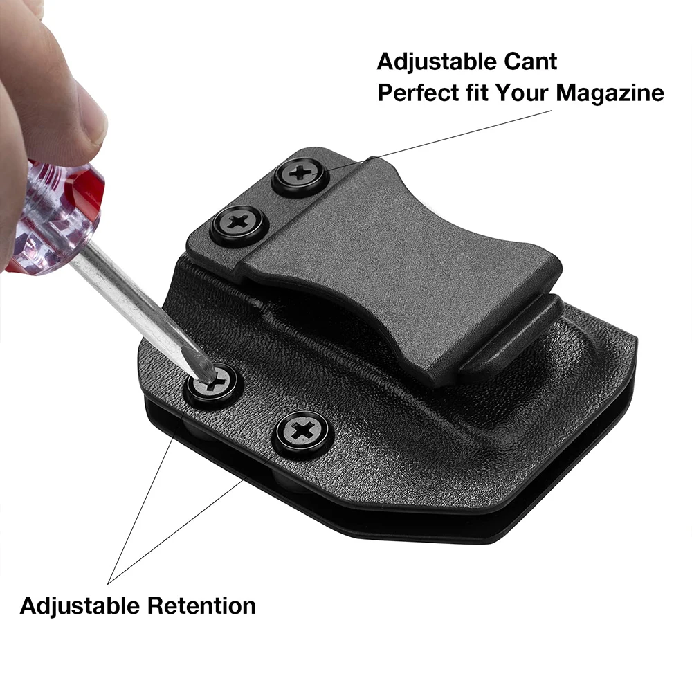 Funda Universal para revistas IWB/OWB, funda para ocultar Mag, soporte Kydex Mag para 9mm/.40, doble pila Glock 17 Glock 19 - imagen 5