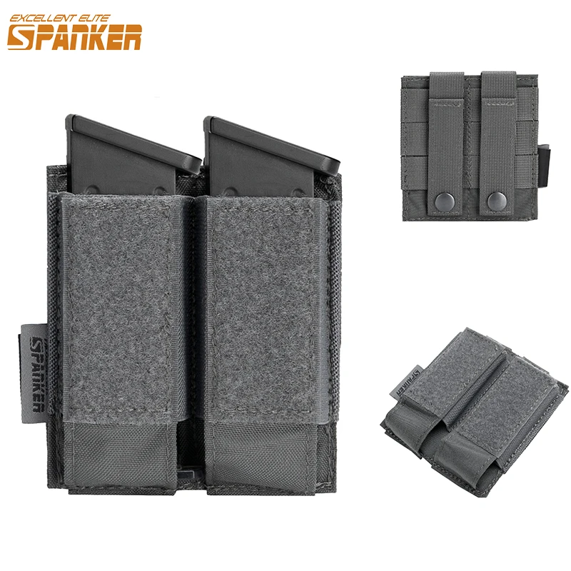 Excelente bolsa de pistola táctica ELITE SPANKER, bolsa doble Molle Mag para Glock M1911 92F, Granada de 40mm