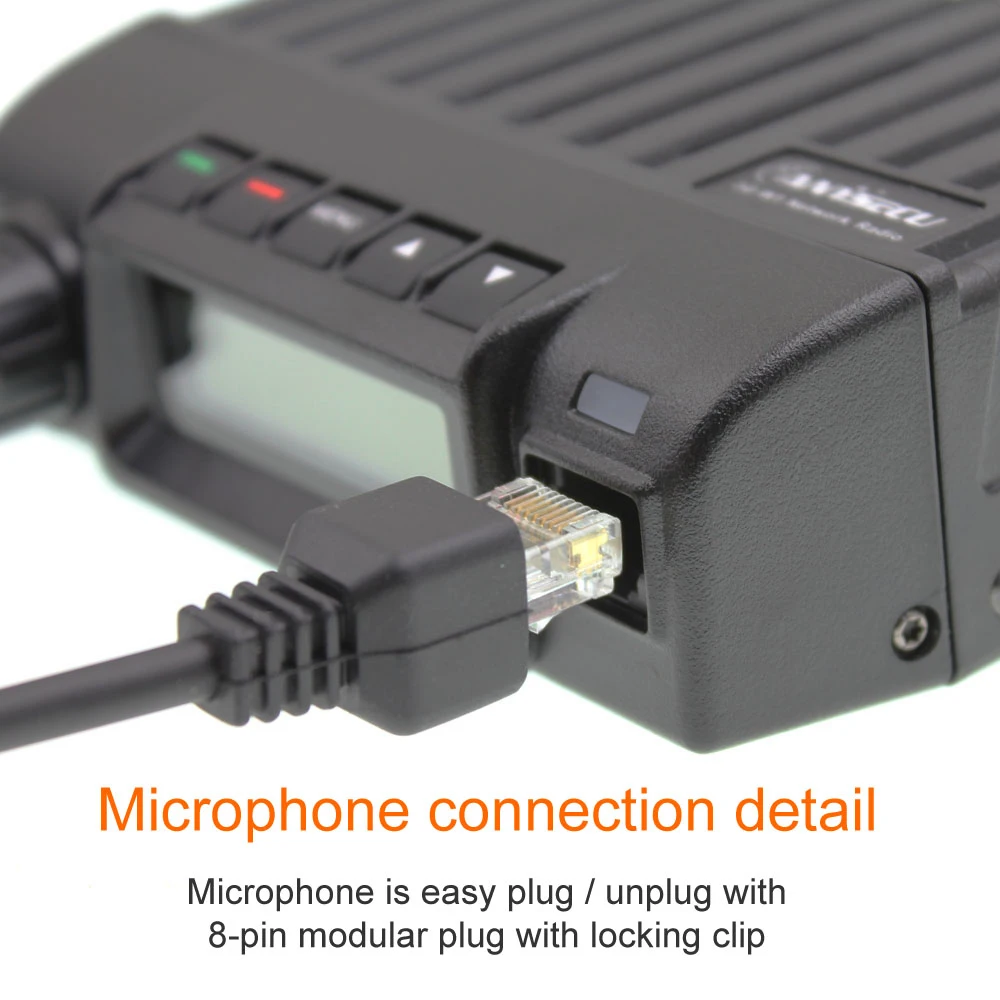 Anysecu 4G-W1plus 4G LTE comunicación rápida Radio móvil compatible Real-PTT sin límite de distancia vehículo montado con Cable - imagen 3