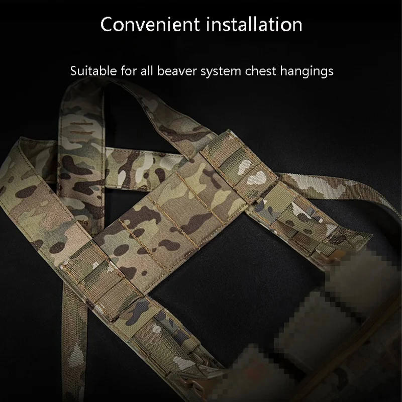 Placa de expansión de camuflaje MOLLE de aparejo de pecho táctico para Castor Spec, dispositivo de usuario final, puente EUD, accesorios de extensión de arneses - imagen 5