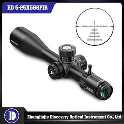 Discovery ED GenII 5-25X56 mira táctica iluminada Super HD a prueba de golpes alcance primer plano Focal mira telescópica de vidrio importada