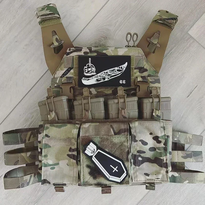 Parches tácticos de PVC de bomba EOD, insignia de moral de misil de gancho y bucle, mochila para deportes al aire libre, pegatina de tela, emblema de brazalete militar - imagen 5