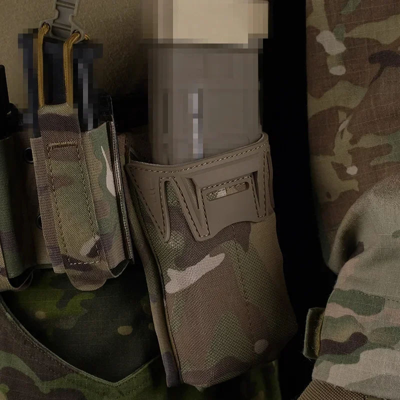 Bolsa magnética Universal estilo AR15 5,56mm bolsas MAG individuales MOLLE chaleco Airsoft de liberación rápida equipo portador de placa - imagen 3