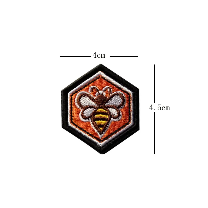Parche morale hexagonal bordado - Mochila y equipo outdoor con Velcro - imagen 5