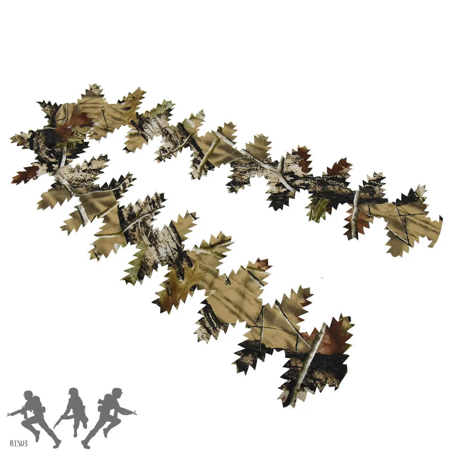 Paquete de hojas sueltas 3D: tiras de hojas cortadas con láser para camuflaje 3D, ideal para persianas de caza, envolturas para rifles y trajes Ghillie DIY - imagen 3