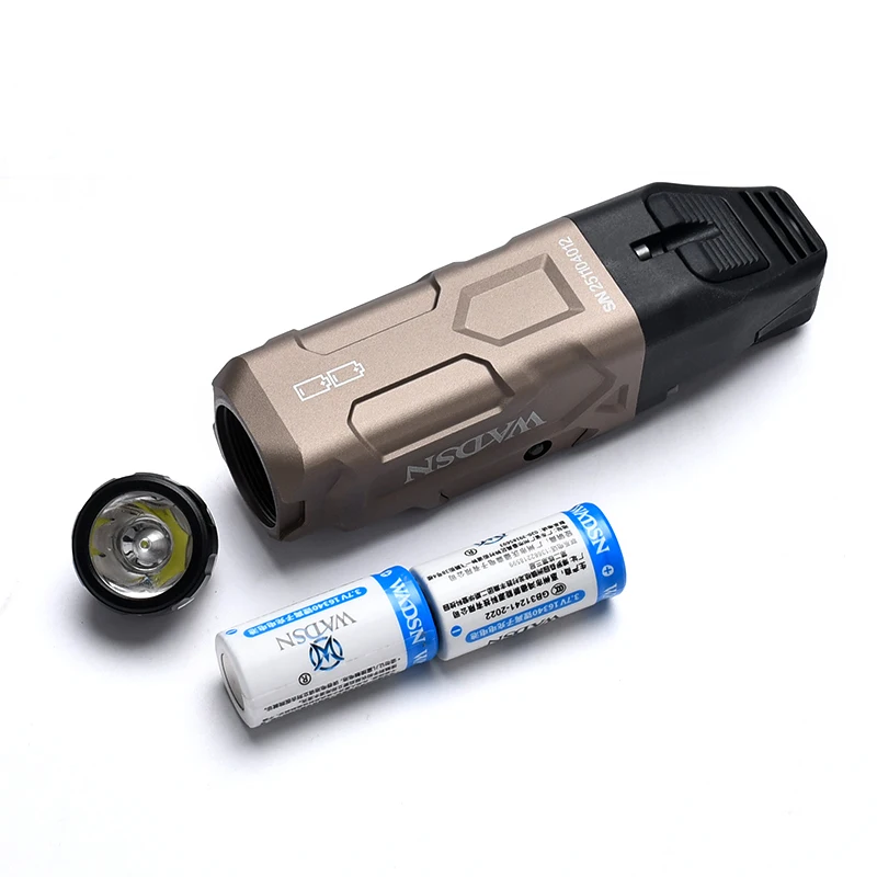 WADSN-linterna táctica de pistola RX2, 1000 lúmenes, luz de explorador de alta potencia, interruptor de enchufe de grúa, lámpara de caza Airsoft compatible con riel de 20mm - imagen 5