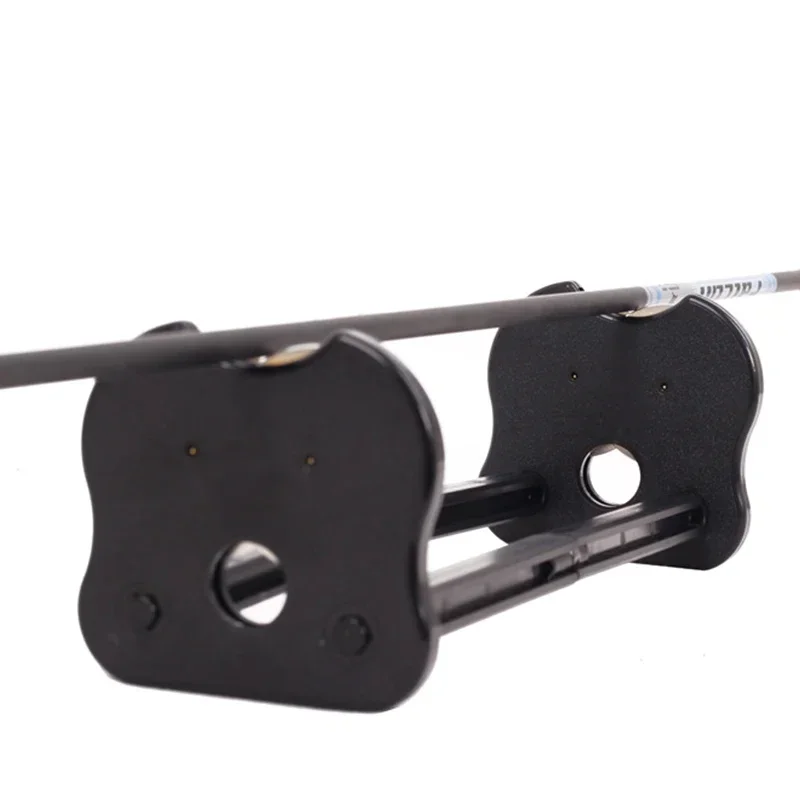 Detector de rectitud de flecha ABS, herramienta de prueba de Inspector de equilibrio, accesorios de caza con arco, Material, control de plumas de flecha - imagen 2