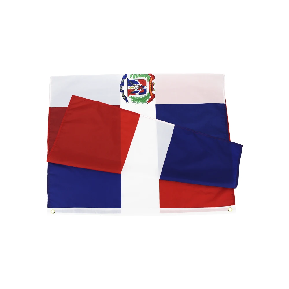 Bandera de Dominica de 90x150cm, banderas de la República Dominicana, decoración impresa de poliéster, tapiz de pancarta - imagen 3