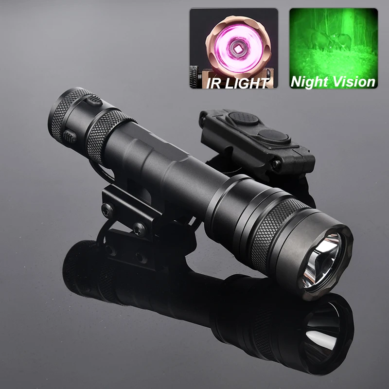 REIN-linterna IR 1,0 con interruptor de doble función para caza, luz LED de visión nocturna, 20mm - imagen 2