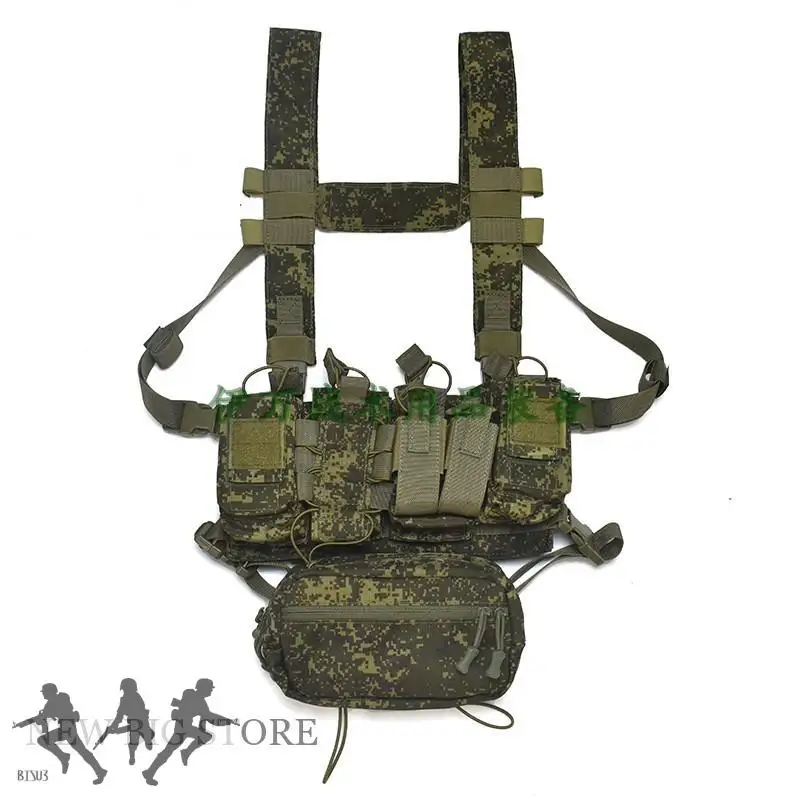 Táctico desmontable pequeño hombre verde EMR camuflaje bala colgar ligero D3 táctico pecho colgar equipo de paintball - imagen 3