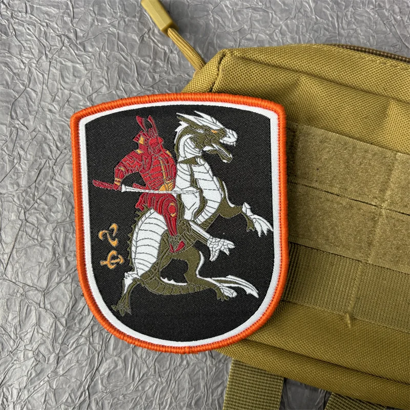 Parche de tela de caballo de granja misteriosa para ropa, insignias de moral táctica, parches militares con gancho y bucle, apliques adhesivos para mochila - imagen 4