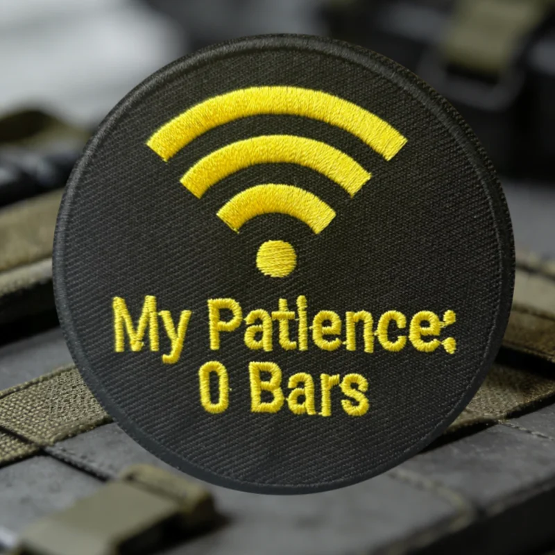 My Patience Parche táctico bordado gancho y bucle insignia moral - imagen 5