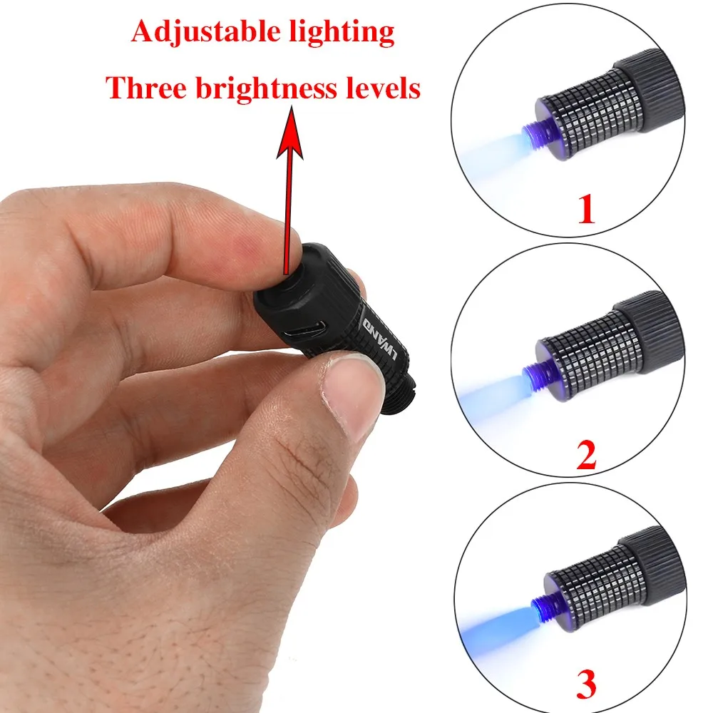 Luz para mira de arco compuesto recargable USB – ajuste universal - imagen 2