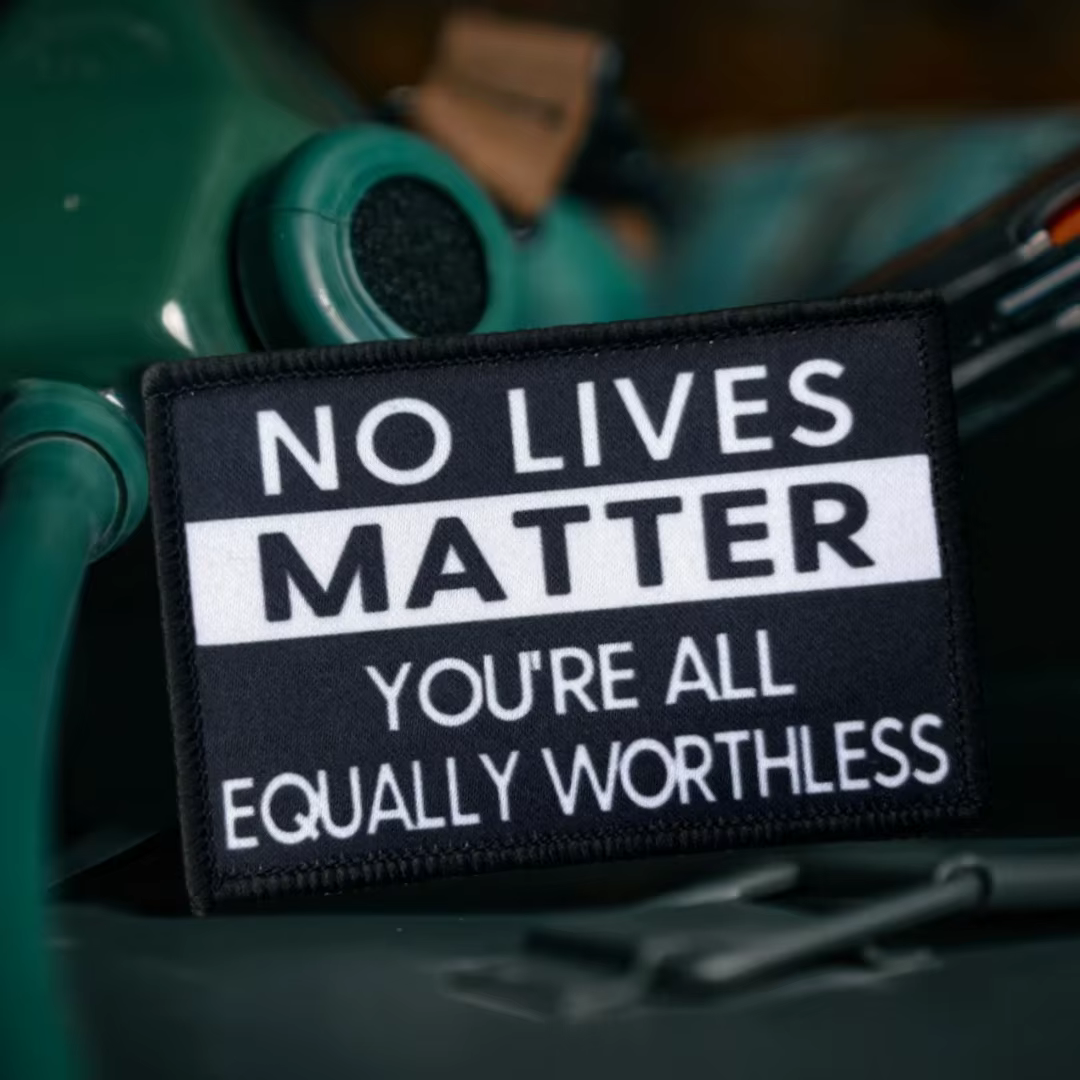 Parche táctico moral No Lives Matter con velcro - imagen 5