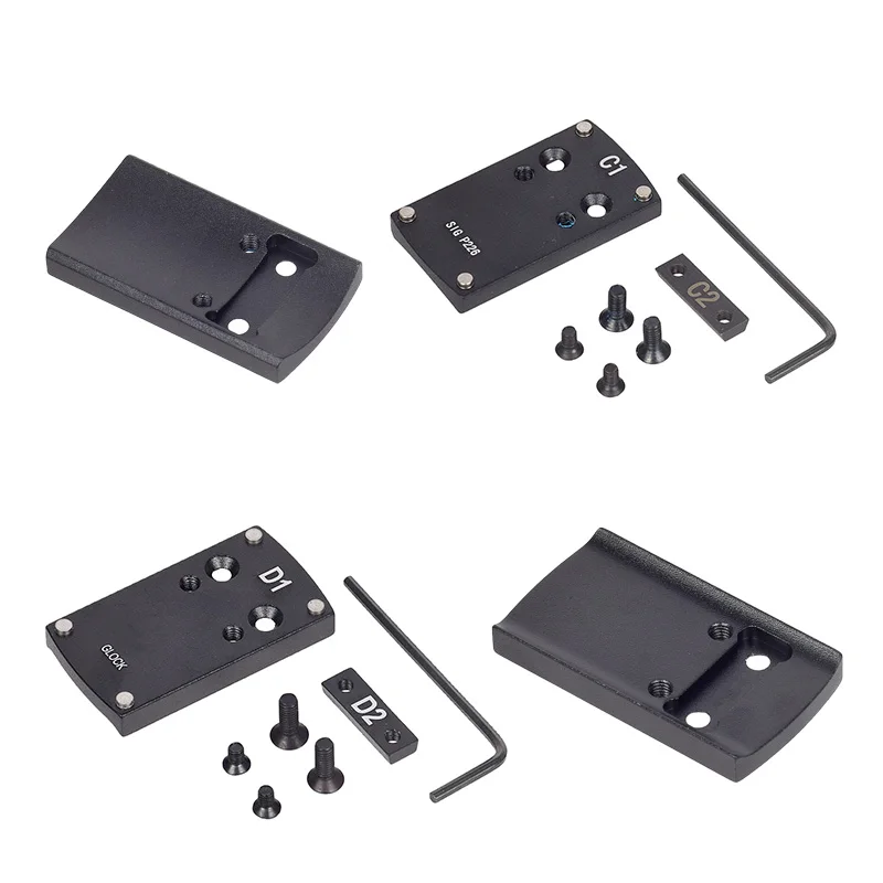 Óptica táctica Universal, Base de mira de punto rojo, serie A1, B1, C1, D1, E1, F1, soporte de alcance para placa adaptadora de montaje 1911 HK USP P226 XD - imagen 5