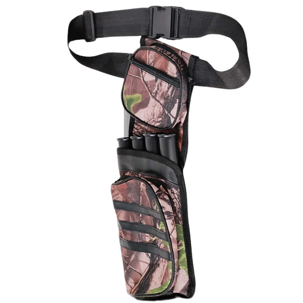 Bolsa de almacenamiento para tiro con arco, soporte para flechas con bolsa de bolsillo para caza y práctica, 4 tubos de flecha inversa - imagen 2