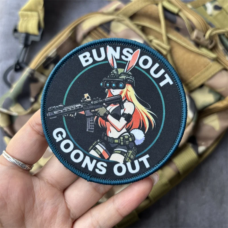 Parche táctico moral militar Buns Goons con gancho y bucle mujer - imagen 4