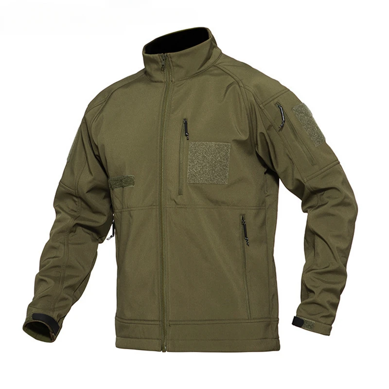 Chaqueta táctica para hombre, abrigo militar del ejército, ropa de exterior Softshell, entrenamiento al aire libre, Airsoft, ropa de trabajo con múltiples bolsillos - imagen 2