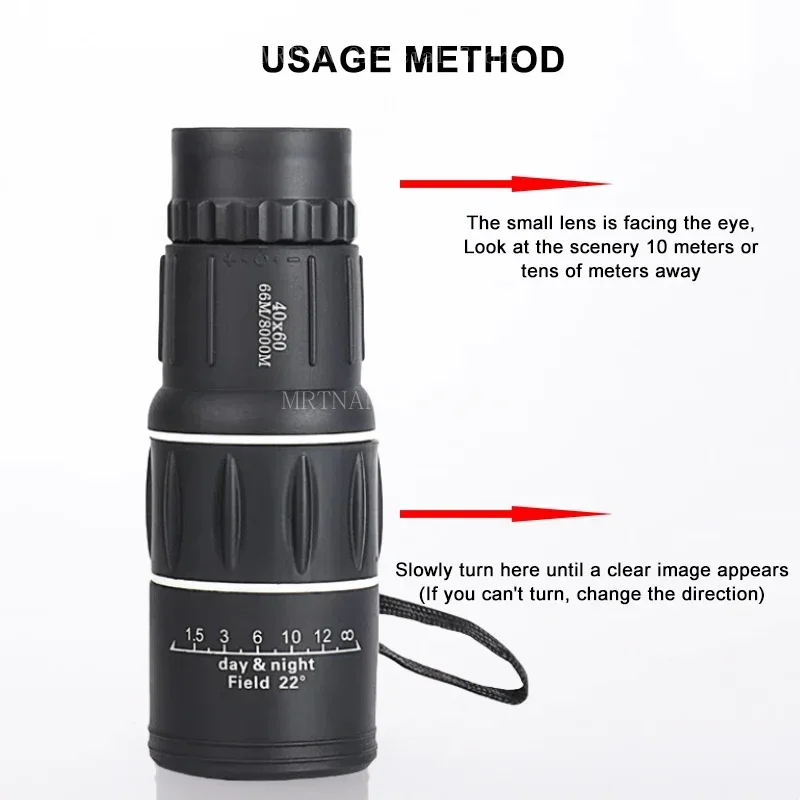 Monocular táctico HD largo alcance para caza y observación - imagen 3
