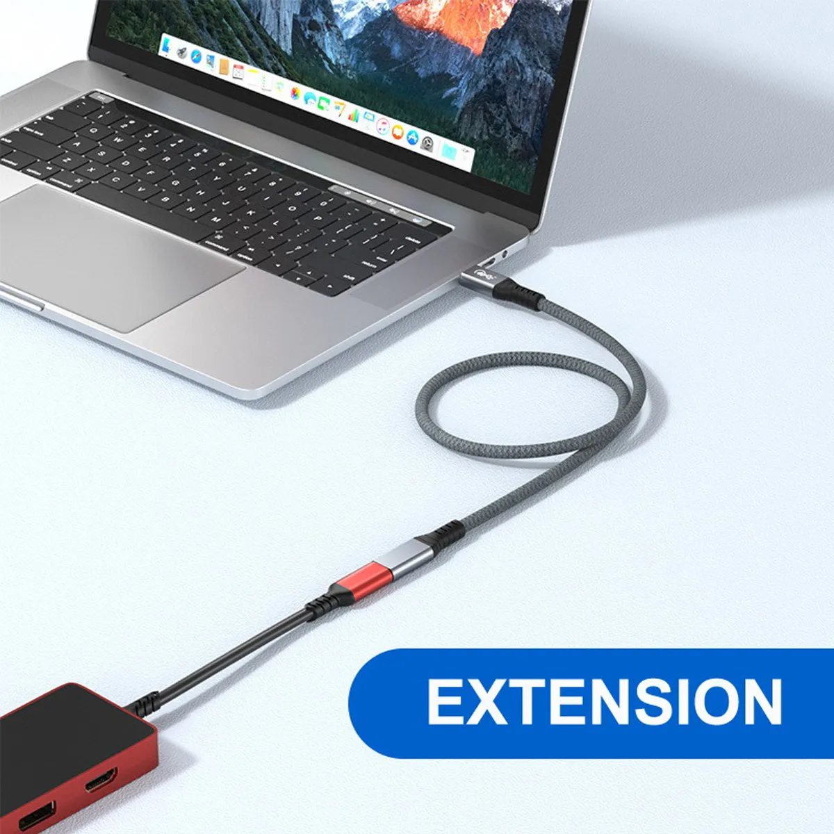 Chenyang-Cable de extensión USB4 macho a hembra, 40Gbps con carga de 100W y 8K @ 60Hz, Compatible con Thunderbolt3/4 - imagen 2