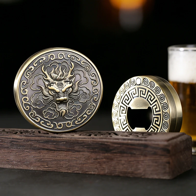 Abridor de botellas de cerveza con forma de cabeza de dragón 3D creativo con pegatina magnética para nevera, abridor de botellas multifuncional. - imagen 5