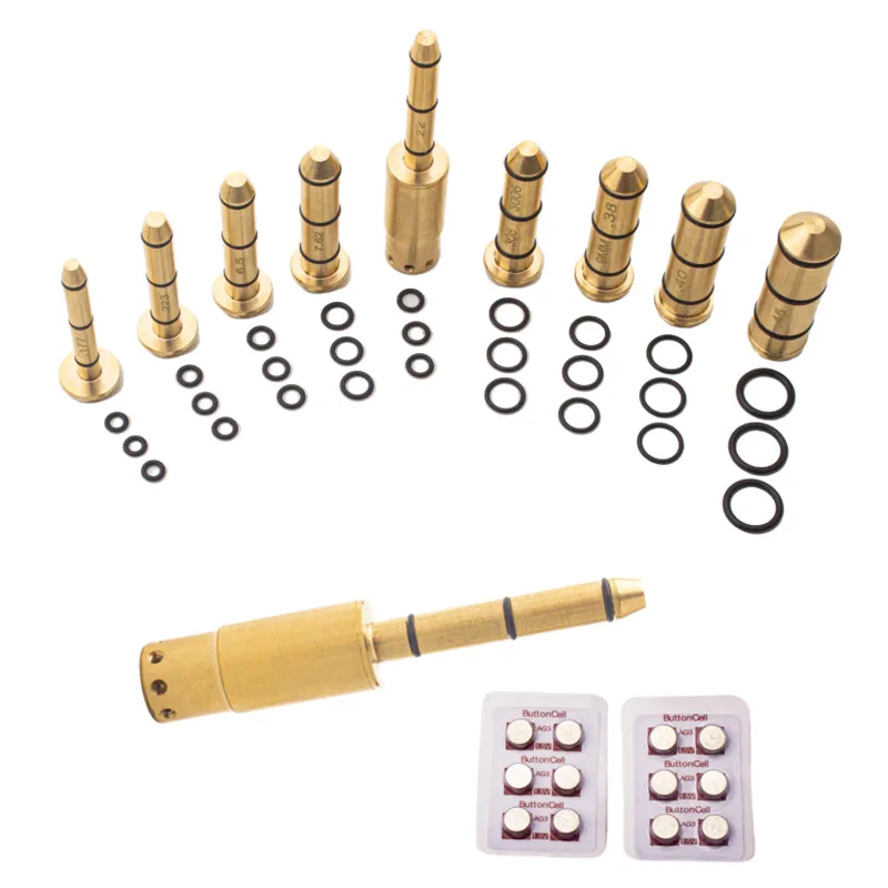 Kit de puntero láser rojo. 177/.22LR/9MM/.38/ 6,5 MM/7,62/223/308/3006/7,62/.40/.45 colimador láser Rifle mira de orificio láser - imagen 5