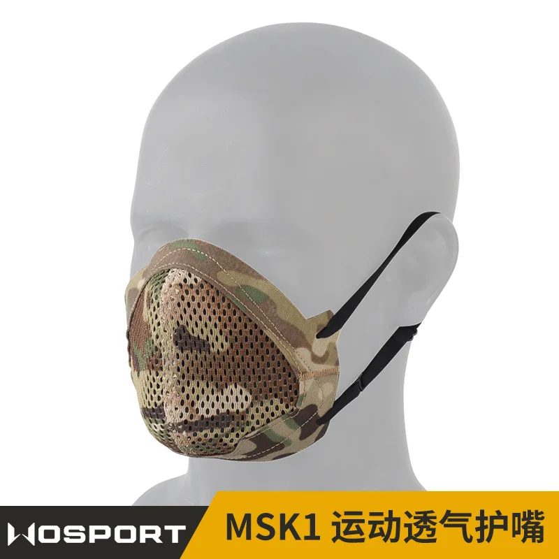 Máscara de equipo al aire libre con protector bucal transpirable ventilado con ajuste interior de silicona suave y agradable para la piel - imagen 2