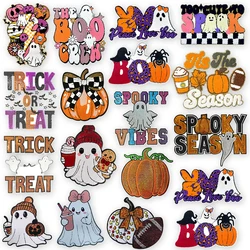 Parche chenilla lentejuelas Halloween bordado grande para planchar