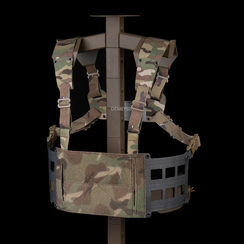 Chalecos de caza al aire libre, aparejos de pecho, sistema MOLLE, plataforma táctica CS Airsoft, equipo de caza, tiro, Paintball, chaleco portador de placa