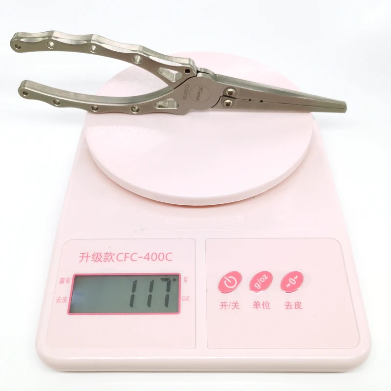 Alicates de gancho de aleación de titanio, Luya Tong, pesca en el mar, peso ligero, fuerte, sin miedo al mar, alicates de gancho, alicates de alambre cortado - imagen 3