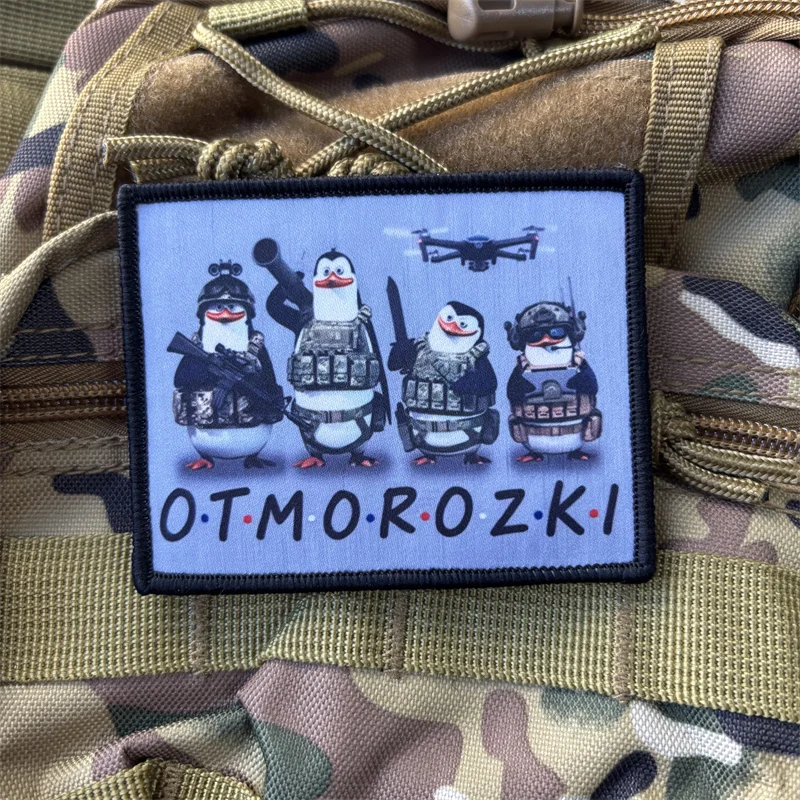 Parche de pingüino militar táctico para ropa, insignia de moral, parches de gancho, brazalete con estampado de mochila - imagen 3