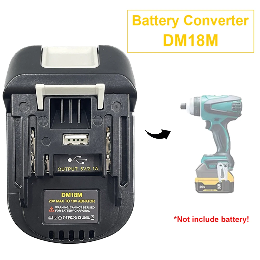 Adaptador de batería Dewalt DCB200/205 a Makita BL1830 - imagen 2