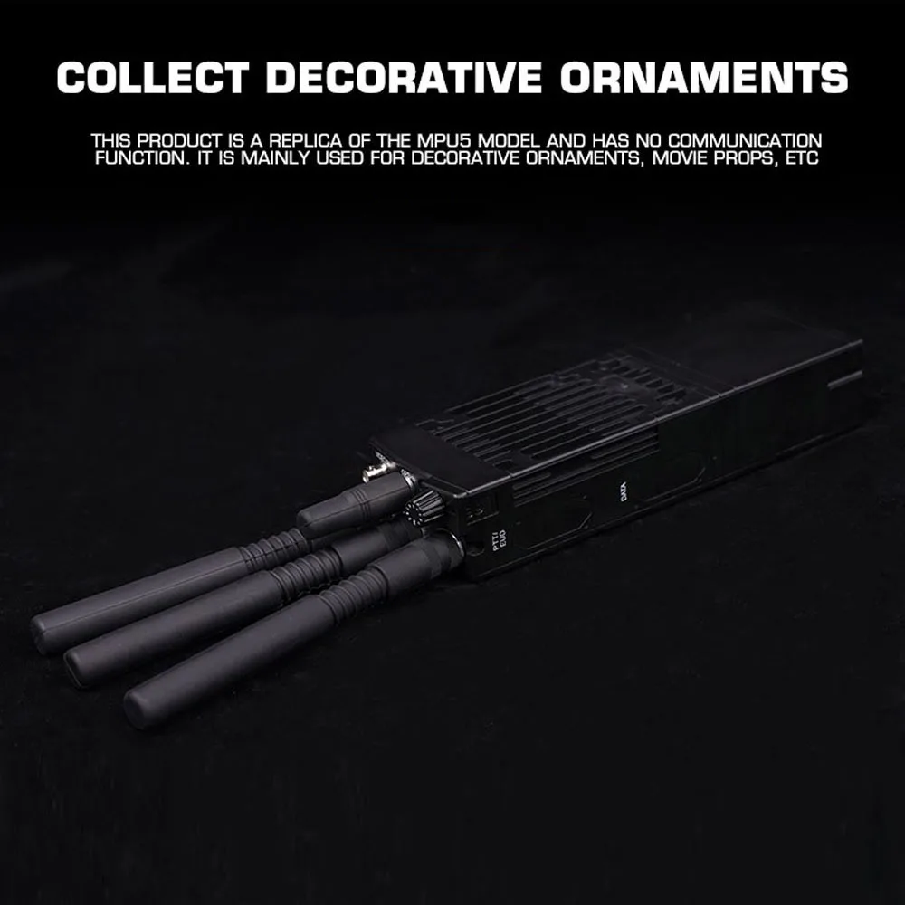 Modelo de Radio táctica MPU5 desmontable, walkie-talkie de caza militar al aire libre, reacondicionamiento de bricolaje, estuche simulado de Radio, equipo de juego CS Airsoft - imagen 5