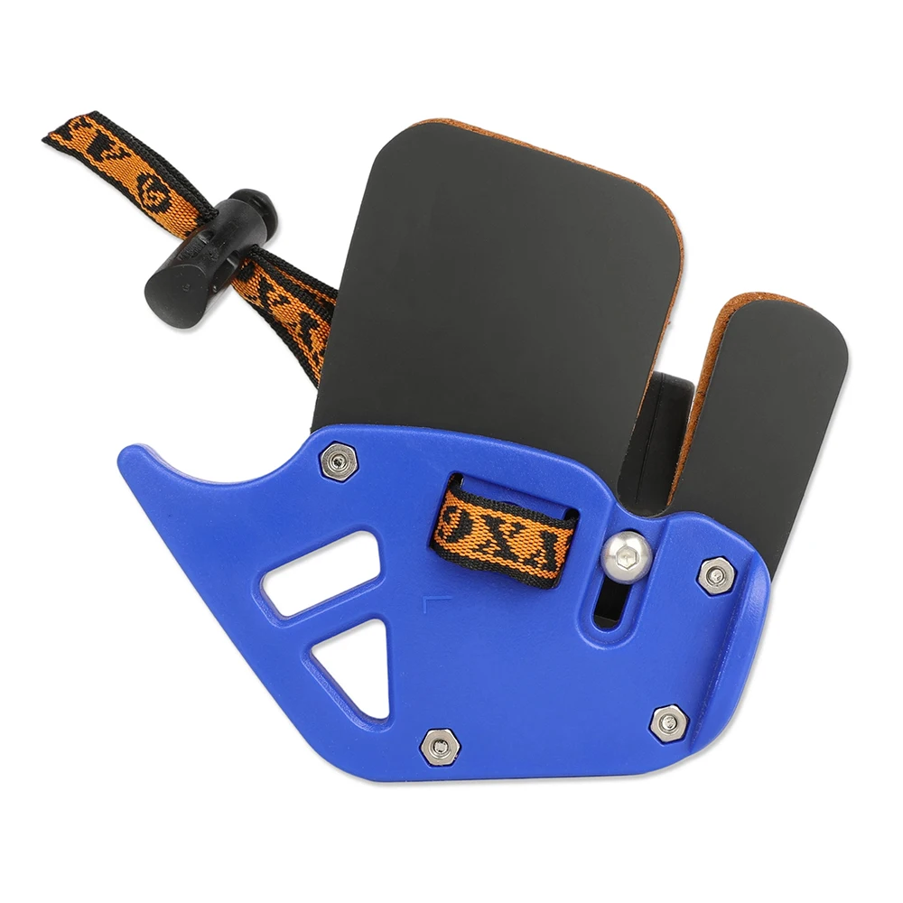 Protector de dedo S/M/L, protección de dedo para tiro con arco, pestaña para dedo para arco tradicional, arco recurvo, caza, tiro, flecha, dispositivo de protección - imagen 4