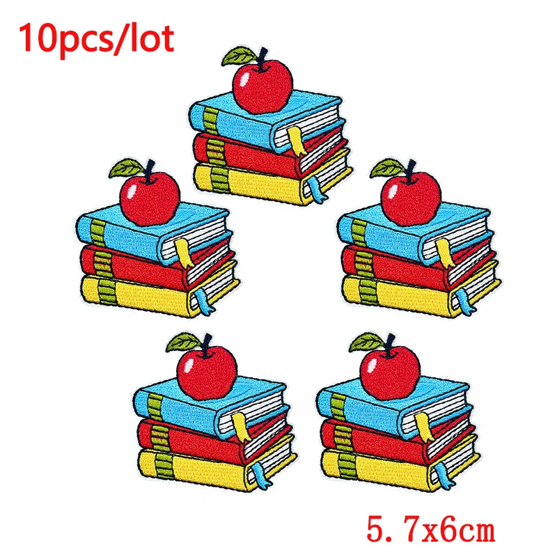 10 unids/lote de parches de pajarita de dibujos animados/letras, parches bordados para ropa, mochila, sombreros, parche para coser, parches para planchar para ropa - imagen 4